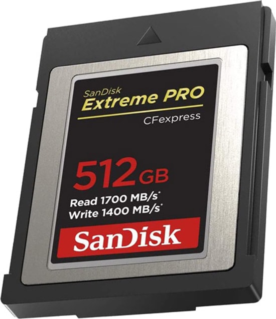 SanDisk 512GB Extreme Pro CFexpress Type B Hafıza Kartı (1700/1400MB/s) SDCFE-512G-GN4NN - Yüksek Hızlı 4K Video Kayıt
