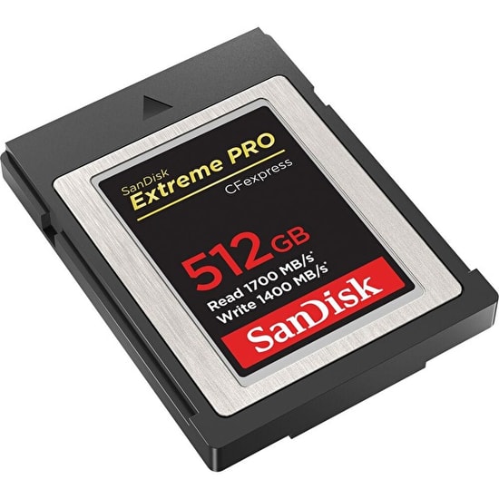 SanDisk 512GB Extreme Pro CFexpress Type B Hafıza Kartı (1700/1400MB/s) SDCFE-512G-GN4NN - Yüksek Hızlı 4K Video Kayıt
