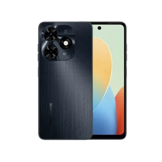 Tecno Spark 20C Gece Siyahı 128GB Akıllı Telefon - 4GB Ram, 6.6" HD+ Ekran, 50MP AI Kamera, Türkiye Garantili