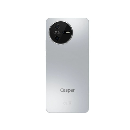 Casper Via A40 Gümüş 256 GB (8GB RAM) Akıllı Telefon - 64MP Kamera, 6.78" FHD+ Ekran, 20W Hızlı Şarj