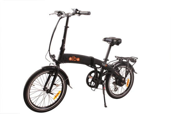 ALBA Fold 2 Siyah Elektrikli Katlanır Bisiklet - 250W, 36V, Entegre Batarya, V Fren, Şehir İçi Ulaşım, 60km Menzil