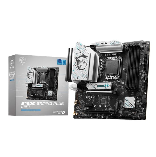 MSI B760M Gaming Plus WiFi Anakart: DDR5 6800MHz, LGA1700, 2.5G LAN, Wi-Fi 6E, M.2 Shield Frozr, HDMI, DP, USB 3.2, mATX