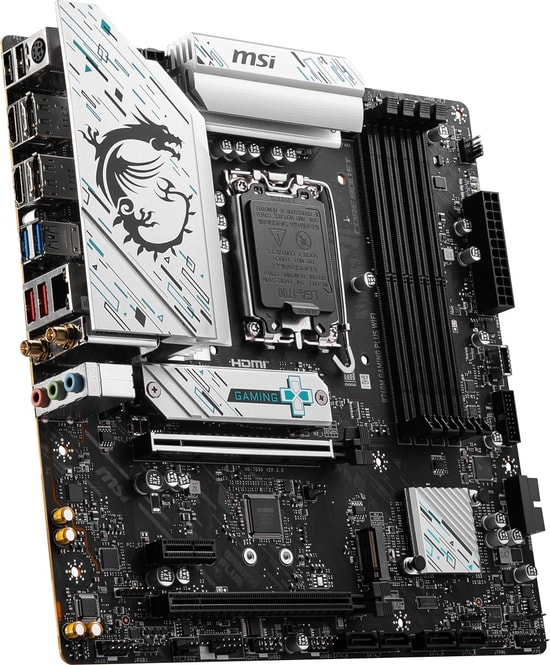 MSI B760M Gaming Plus WiFi Anakart: DDR5 6800MHz, LGA1700, 2.5G LAN, Wi-Fi 6E, M.2 Shield Frozr, HDMI, DP, USB 3.2, mATX