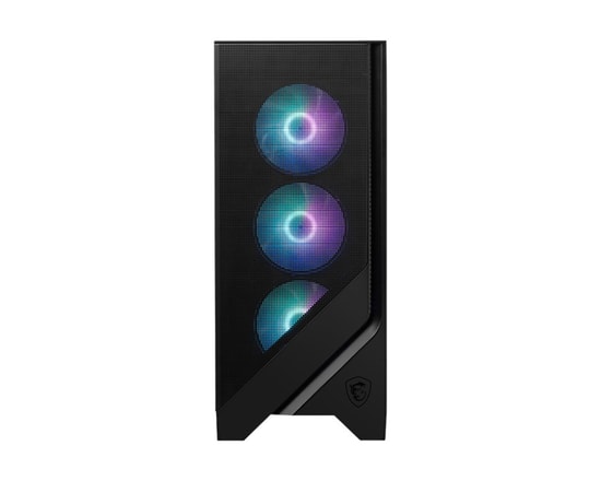 MSI MAG FORGE 320R Airflow Siyah ATX Oyuncu Bilgisayar Kasası - 4x120mm ARGB Fan, Temperli Cam, USB 3.2, Toz Filtresi