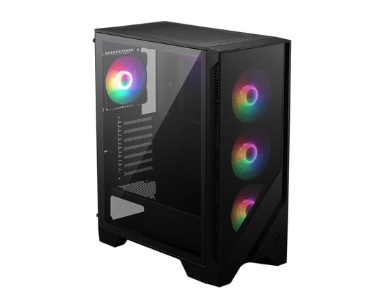 MSI MAG FORGE 120A AIRFLOW ATX Oyuncu Kasası - Temperli Cam, 6x120mm Auto RGB Fan, Mesh Panel, USB 3.2, Siyah