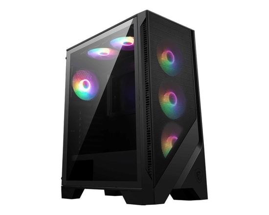 MSI MAG FORGE 120A AIRFLOW ATX Oyuncu Kasası - Temperli Cam, 6x120mm Auto RGB Fan, Mesh Panel, USB 3.2, Siyah
