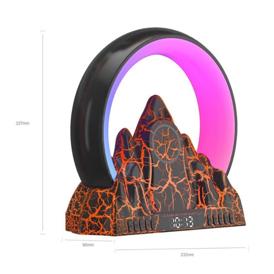 Nettech NL20 Mountain Led 25W Beyaz Kablosuz Şarj Standı (NT-105846) - Hızlı Şarj, Masaüstü Kullanım, RGB Led