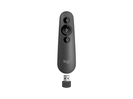 Logitech R500S Kablosuz Lazer Sunum Kumandası (910-005843) - Wi-Fi 2.4 GHz + Bluetooth, Kırmızı Lazer, Pilli, 20m Menzil