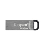 Kingston DataTraveler Kyson 512GB USB 3.2 Gen 1 Metal Flash Bellek - 200MB/s Okuma, 60MB/s Yazma Hızı, Gri, DTKN512GB