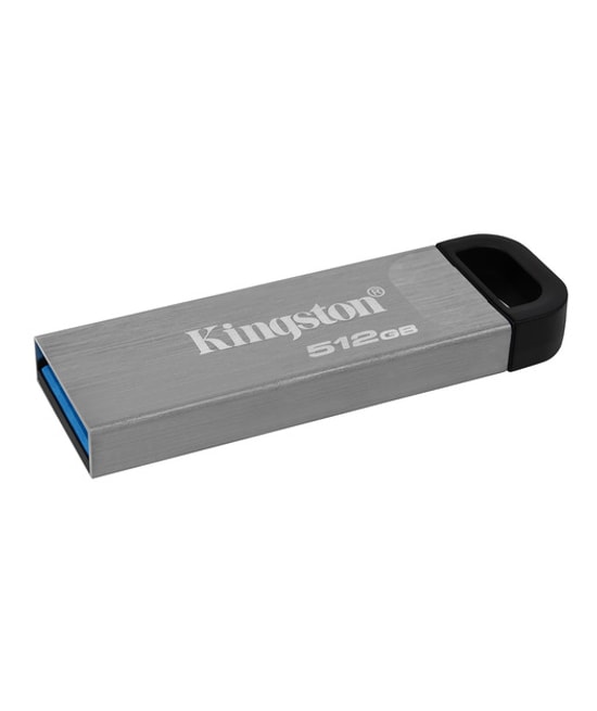 Kingston DataTraveler Kyson 512GB USB 3.2 Gen 1 Metal Flash Bellek - 200MB/s Okuma, 60MB/s Yazma Hızı, Gri, DTKN512GB