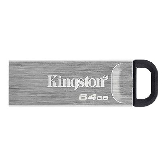 Kingston DataTraveler Kyson 64GB USB 3.2 Gen 1 Metal Gri Flash Bellek (DTKN64GB) - 200MB/s Okuma, Şık Tasarım