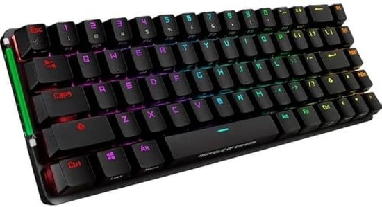 ASUS ROG Falchion RX Wireless Low Profile RGB Mekanik Oyuncu Klavyesi - Red Switch, Kablosuz, Türkçe Q Düzen