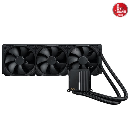 Asus ProArt LC420 İşlemci Sıvı Soğutucu - 3x140mm Noctua Fan, Sistem Durum Ekranı, 420mm Radyatör, 6 Yıl Garanti