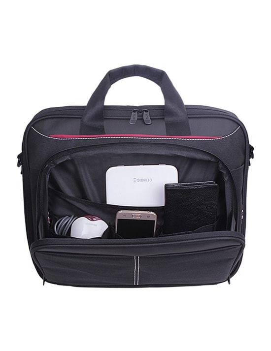 PLM PLC34 Siyah 15.6 inç Su Geçirmez Laptop/Notebook Çantası (1038003007) - 2 Ana Cepli, Ayarlanabilir Omuz Askılı