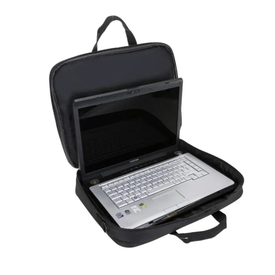 PLM PLC34 Siyah 15.6 inç Su Geçirmez Laptop/Notebook Çantası (1038003007) - 2 Ana Cepli, Ayarlanabilir Omuz Askılı