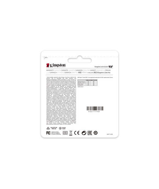 Kingston DataTraveler 70 64GB USB 3.2 Gen 1 Type-C Siyah Flash Bellek (DT70/64GB) - Taşınabilir, Hızlı Veri Aktarımı