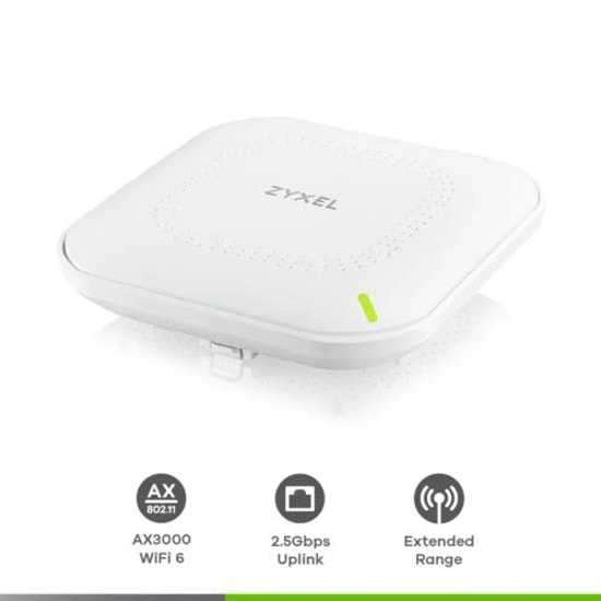 Zyxel NWA50AXPRO AX3000 WiFi 6 Çift Radyo PoE NebulaFlex Access Point - 2.5G Ethernet, 2400 Mbps, İç Ortam Kullanım
