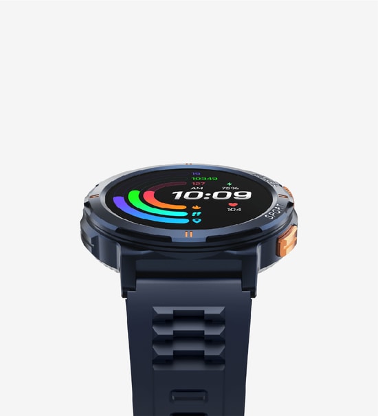 LinkTech S93 Mavi Akıllı Saat - 1.43" Süper Amoled Ekran, IP68 Suya Dayanıklı, Kalp Ritmi ve Uyku Takibi