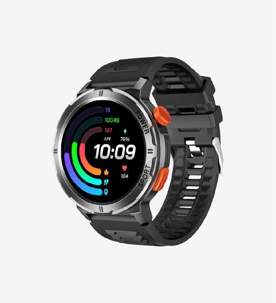 LinkTech S93 Premium Siyah Akıllı Saat - 1.43" AMOLED Ekran, IP68 Suya Dayanıklı, Kalp Ritmi, Uyku Takibi, 7 Gün Pil