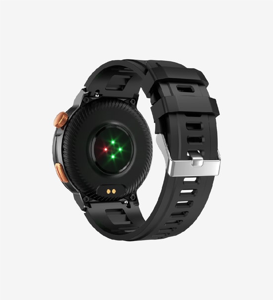 LinkTech S93 Premium Siyah Akıllı Saat - 1.43" AMOLED Ekran, IP68 Suya Dayanıklı, Kalp Ritmi, Uyku Takibi, 7 Gün Pil