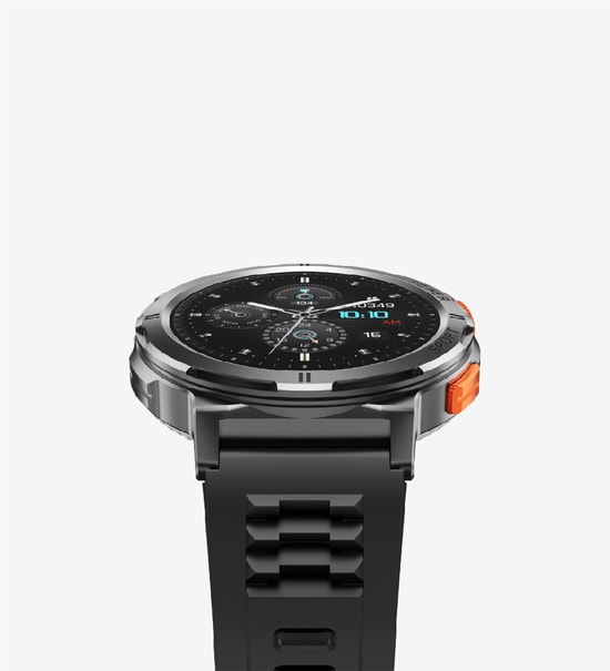 LinkTech S93 Premium Siyah Akıllı Saat - 1.43" AMOLED Ekran, IP68 Suya Dayanıklı, Kalp Ritmi, Uyku Takibi, 7 Gün Pil