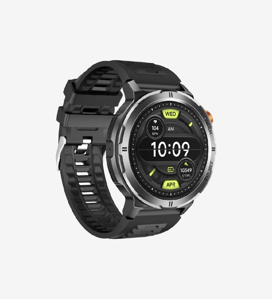 LinkTech S93 Premium Siyah Akıllı Saat - 1.43" AMOLED Ekran, IP68 Suya Dayanıklı, Kalp Ritmi, Uyku Takibi, 7 Gün Pil