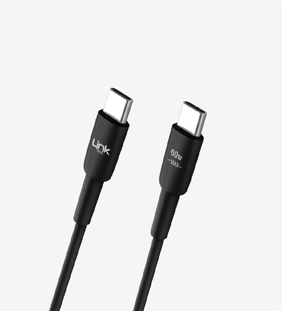 LinkTech K622 Beyaz Safe 30 cm USB-C to USB-C 3A 60W Şarj Kablosu - PD Hızlı Şarj, 0.48 Gbps Veri Aktarım Hızı