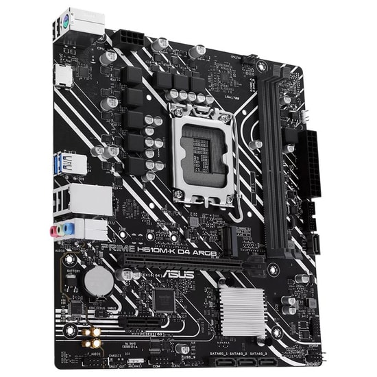 Asus Prime H610M-K D4 ARGB: Intel LGA1700, DDR4 3200MHz, M.2, HDMI, DP, USB 3.2, Armoury Crate Micro ATX Anakart