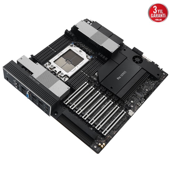 ASUS PRO WS WRX90E-SAGE SE: AMD Threadripper PRO 7000WX, DDR5 8000 (OC), 4xM.2, 7xPCIe 5.0 x16, 2x10Gb LAN, EEB Anakart