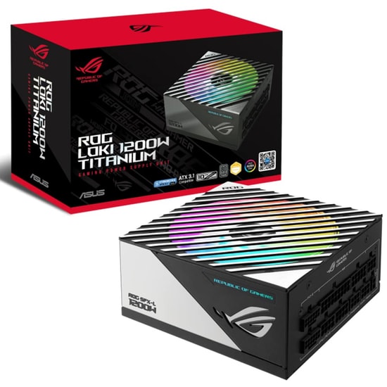 Asus ROG-LOKI-1200T-SFX-L-GAMING Modüler Atx 3.0 Uyumlu 120mm Pwm Argb Fan Pcie 5.0 10 Yil Garanti Güç Kaynağı