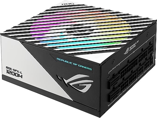 Asus ROG-LOKI-1200T-SFX-L-GAMING Modüler Atx 3.0 Uyumlu 120mm Pwm Argb Fan Pcie 5.0 10 Yil Garanti Güç Kaynağı