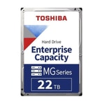 Toshiba MG10AFA22TE 22TB 3.5" SATA HDD: 7200RPM, 512MB Cache, CMR, 7/24 Kurumsal Güvenlik, Yüksek Performans