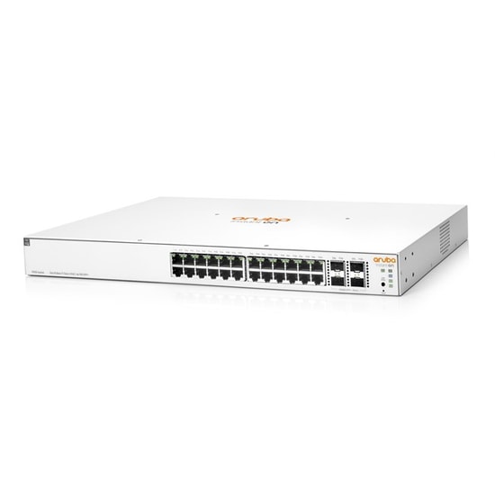 HPE Aruba Instant On 1930-24G-PoE+ Switch (JL683B) - 24 Port Gigabit, 4 SFP+, 195W PoE, Sessiz Fanlı Anahtar