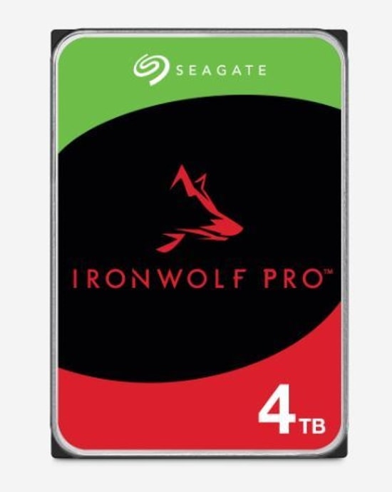 Seagate IronWolf Pro 4TB 3.5" 7200RPM 256MB ST4000NT001 Sata3 NAS HDD - 250 MB/s, 5 Yıl Resmi Distribütör Garantili