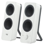 Logitech Z207 Beyaz Bluetooth 1+1 Hoparlör (980-001292) - 10W RMS Güç, Kablolu/Kablosuz Bağlantı, 3.5mm AUX, 20m Menzil