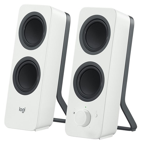 Logitech Z207 Beyaz Bluetooth 1+1 Hoparlör (980-001292) - 10W RMS Güç, Kablolu/Kablosuz Bağlantı, 3.5mm AUX, 20m Menzil