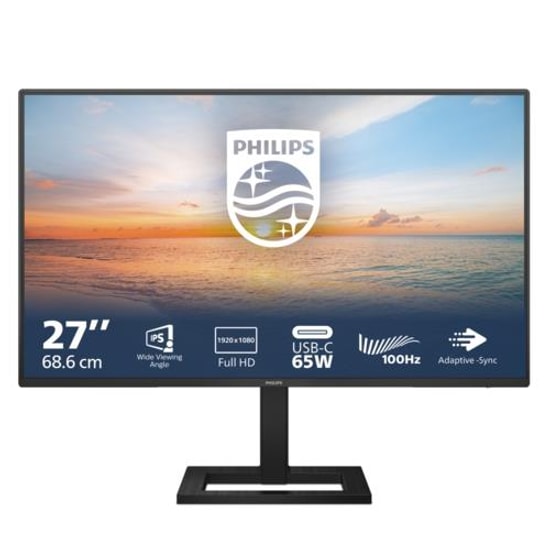 Philips 27 Philips 27E1N1300AE/00 Ips 100hz 1ms 1xhdmi 1xusb-C Fhd 1920x1080 Hoparlör Yükseklik Ayari Vesa Siyah Monitör
