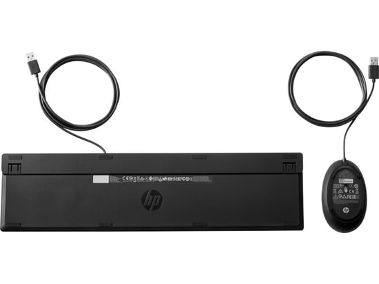 HP 320MK Kablolu Siyah Klavye ve Mouse Seti (9SR36AA) - TR Q Düzen, USB Bağlantı, Sessiz Tuşlar, Ergonomik Tasarım