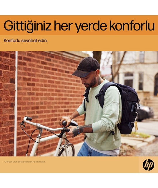 HP 6B8U4AA Travel 15.6 inç 25 Litre Laptop Sırt Çantası - Demir Grisi, Suya Dayanıklı Tasarım, Geniş İç Hacim