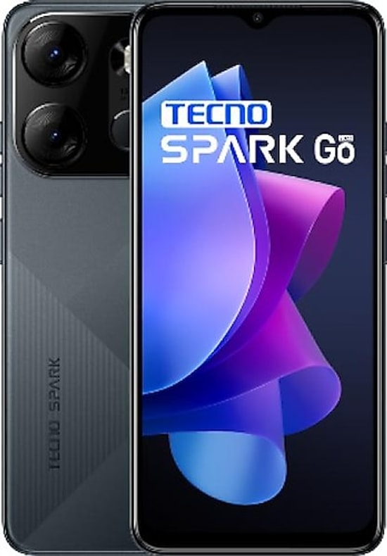 Tecno Spark Go 2024 Siyah 128GB Akıllı Telefon - 4GB RAM, 6.67" Ekran, Android 14, 5000 mAh Batarya, Türkiye Garantili