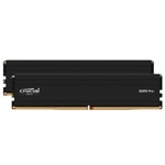 Crucial Pro 64GB (2x32GB) DDR5 5600MHz CP2K32G56C46U5 Soğutuculu 1.1V UDIMM Masaüstü Bilgisayar RAM Bellek Kiti
