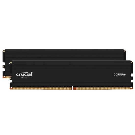 Crucial Pro 64GB (2x32GB) DDR5 5600MHz CP2K32G56C46U5 Soğutuculu 1.1V UDIMM Masaüstü Bilgisayar RAM Bellek Kiti
