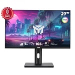 Cube PA-27V165F 27" 2K QHD 165Hz 1ms Gaming Monitör - 2560x1440, VA Panel, FreeSync, Pivot, VESA, RGB, Siyah