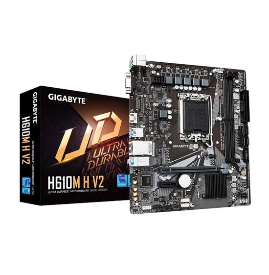 Gigabyte H610M-H-V2 Ddr5 5600mhz 1xvga 1xhdmi 1xm.2 Usb 3.2 Matx 1700p (12. / 13. Ve 14. Nesil İşlemci Uyumlu) Ana Kart
