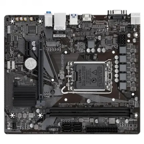Gigabyte H610M-H-V2 Ddr5 5600mhz 1xvga 1xhdmi 1xm.2 Usb 3.2 Matx 1700p (12. / 13. Ve 14. Nesil İşlemci Uyumlu) Ana Kart
