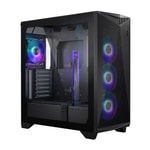 MSI MPG Gungnir 300R Airflow Siyah E-ATX Mid Tower Kasa - 4x120mm ARGB, Temperli Cam, 12 Fan Kapasitesi, PSU Yok