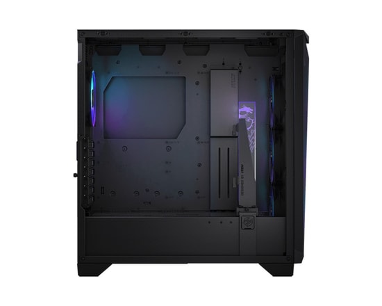 MSI MPG Gungnir 300R Airflow Siyah E-ATX Mid Tower Kasa - 4x120mm ARGB, Temperli Cam, 12 Fan Kapasitesi, PSU Yok