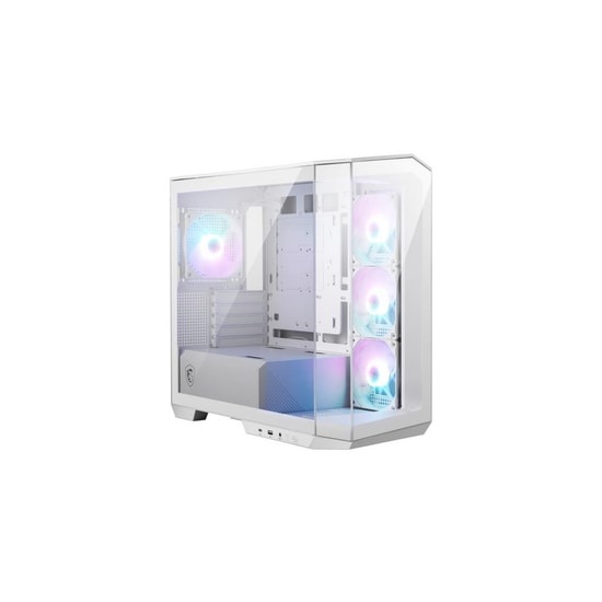 MSI MAG PANO M100R PZ Beyaz ARGB Micro ATX Bilgisayar Kasası - Temperli Cam, 4x120mm Fan, Panoramik, Mini Tower, PSU Yok