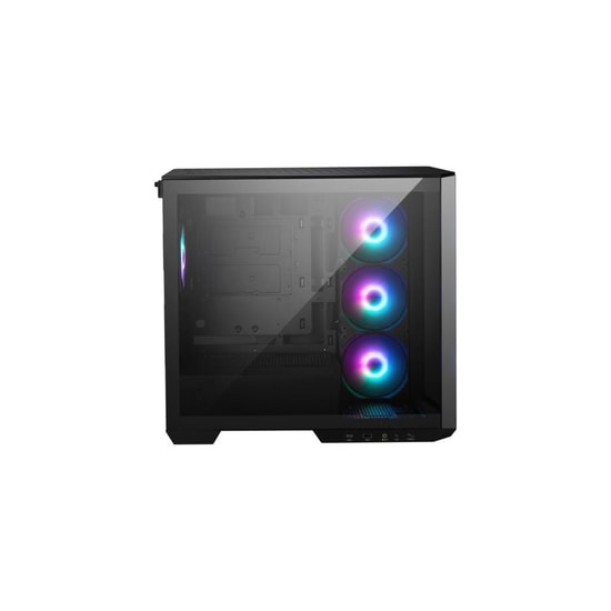 MSI MAG PANO M100R PZ Siyah ARGB Micro ATX Bilgisayar Kasası - Temperli Cam, 4x120mm Fan, Panoramik, Mini Tower, PSU Yok