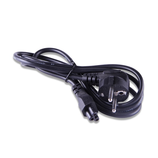 Qport Q-POWY1.5 Yonca NTB Power Kablosu 1.5 Metre - 220V Topraklı Yonca Tipi Güç Kablosu, Laptop Adaptör Uyumlu Bağlantı